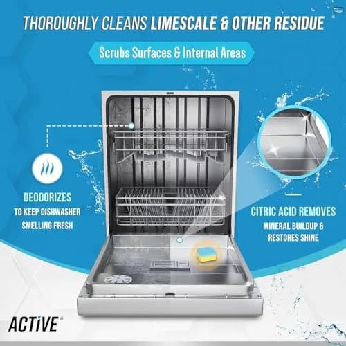 ACTIVE Washer Dishwasher Disposal & Coffee Cleaner Tablets 96 Tabs (2.27 kg / 5 lb) | Year Supply for All Appliances thumbnail 7