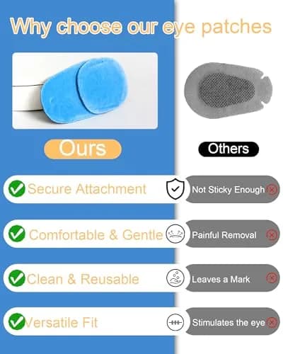 VEEJION 6PCS Eye Patches for Glasses | Medical Lazy Eye Treatment for Left & Right Eyes thumbnail 6