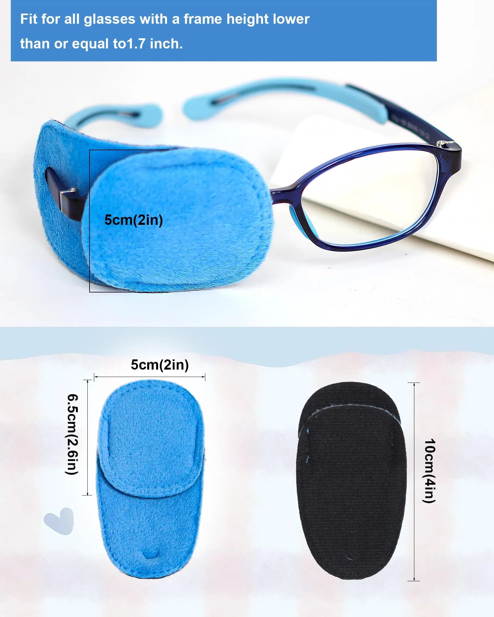 VEEJION 6PCS Eye Patches for Glasses | Medical Lazy Eye Treatment for Left & Right Eyes - view 2