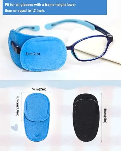 VEEJION 6PCS Eye Patches for Glasses | Medical Lazy Eye Treatment for Left & Right Eyes thumbnail 2