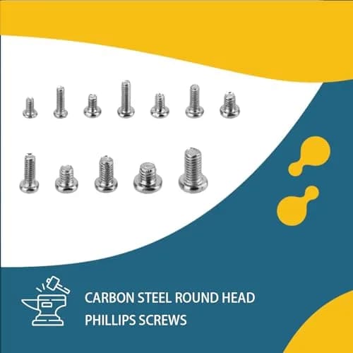 woshilaoDS 1140 Pcs Tiny Screws Assortment Kit M1.4-M3 | Carbon Steel Mini Screws for Electronics & Watches thumbnail 6
