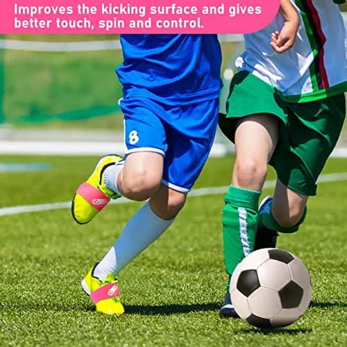 Patelai Pink 4 Pcs Soccer Lace Band Cleat Cover Youth Adult | Elastic Rubber for Secure Laces thumbnail 4