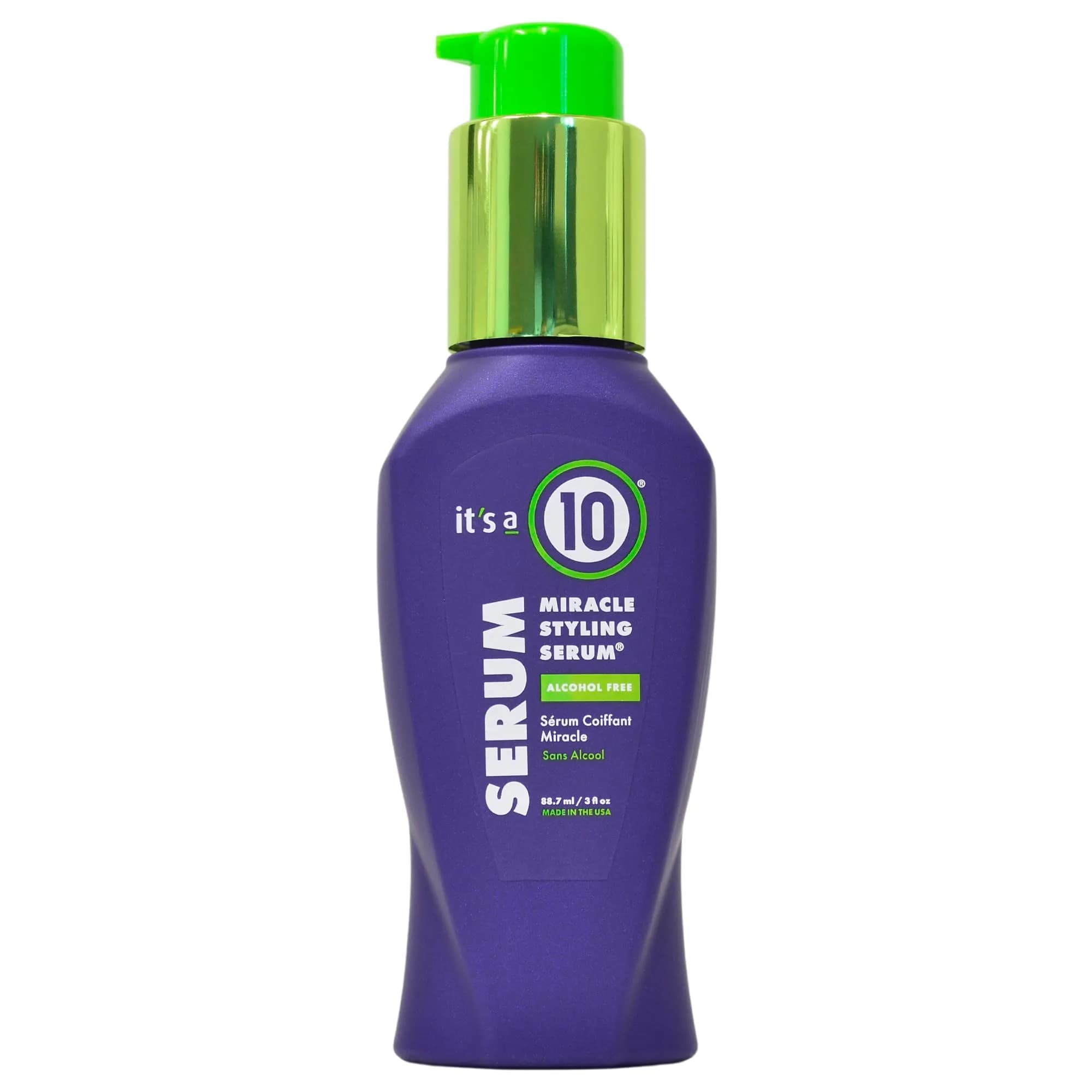 It's a 10 Miracle Styling Serum 3 Oz | Tames Frizz & Adds Shine, Heat Protection for All Hair Types — Cranberry
