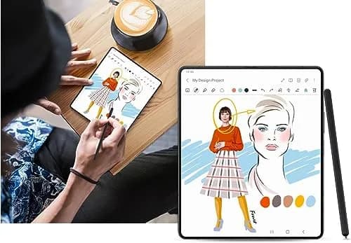 Befzygwk Galaxy Z Fold 6 S Pen Fold Edition Replacement Black | Compatible with Samsung Galaxy Z Fold 6 5G, Slim 1.5mm Tip, 4096 Pressure Levels thumbnail 5