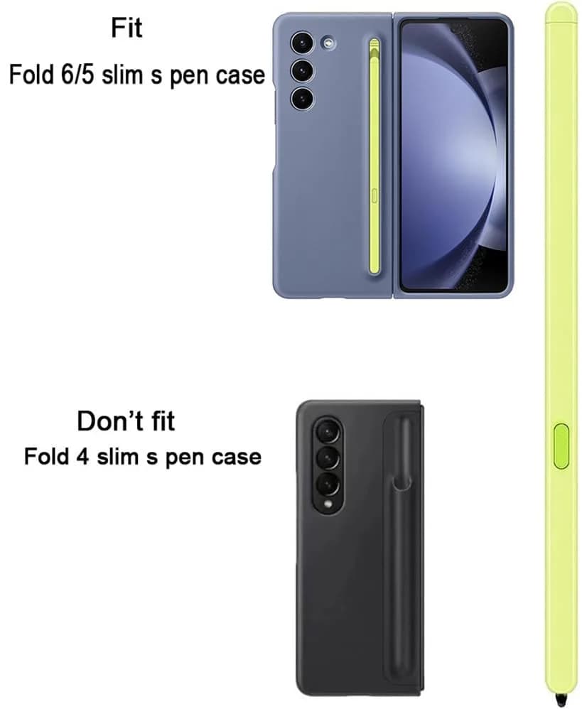 Befzygwk Galaxy Z Fold 6 S Pen Fold Edition Replacement Black | Compatible with Samsung Galaxy Z Fold 6 5G, Slim 1.5mm Tip, 4096 Pressure Levels thumbnail 6