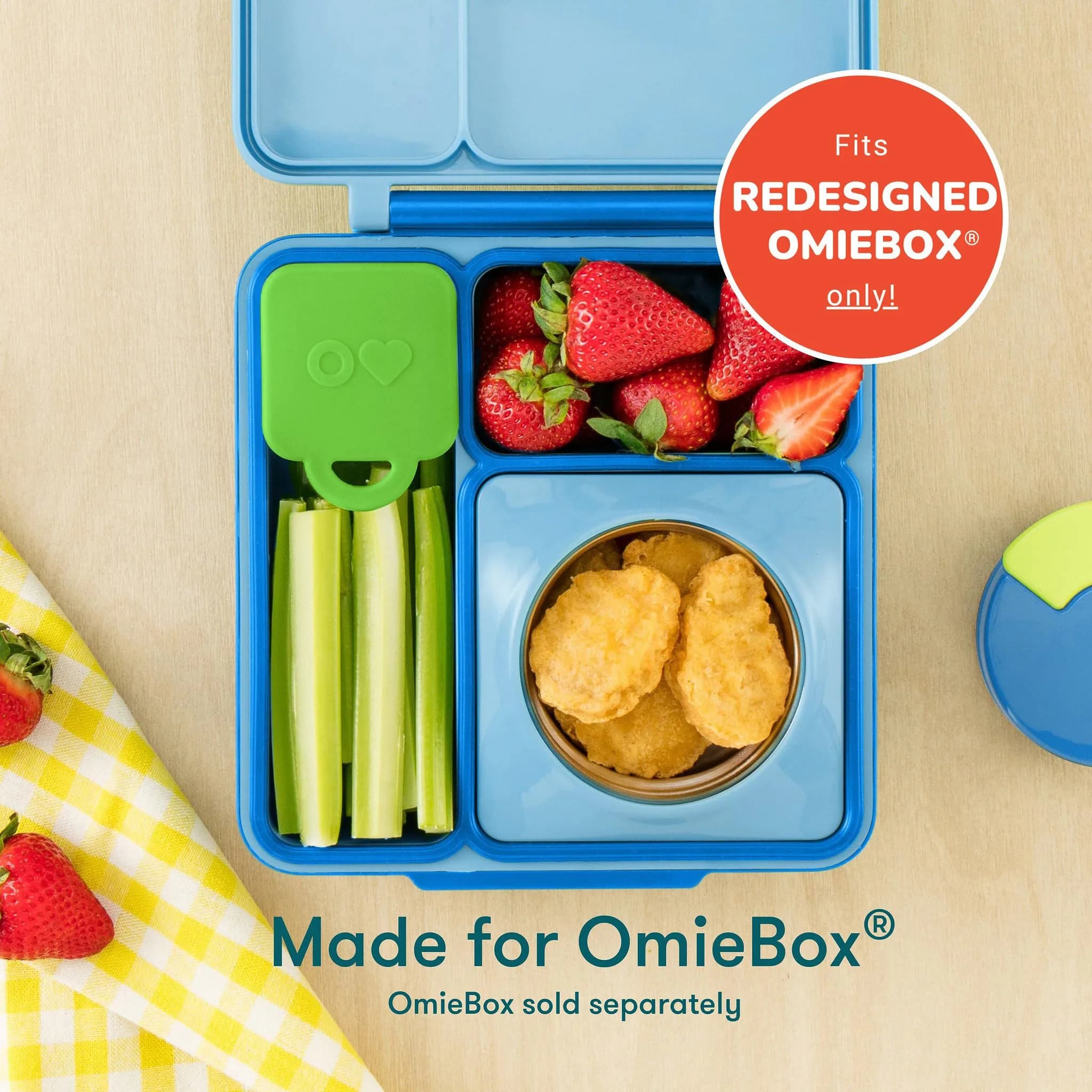 Omie OmieBox UP Leakproof Dip Containers 2 Pack 118ml (4 Fl Oz) | Perfect for Kids' Lunches - view 2