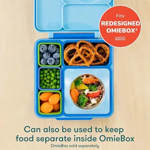 Omie OmieBox UP Leakproof Dip Containers 2 Pack 118ml (4 Fl Oz) | Perfect for Kids' Lunches thumbnail 3