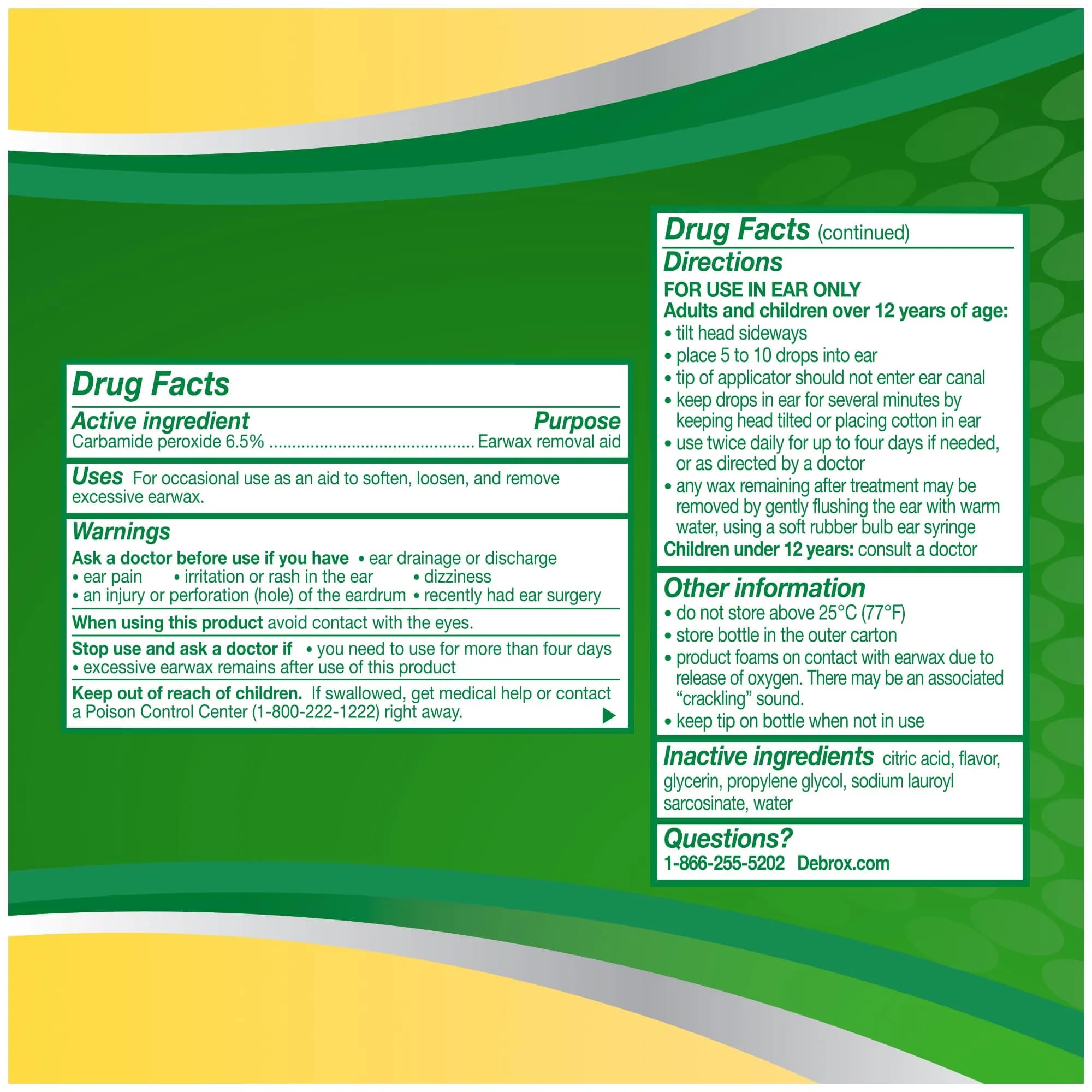 Debrox Ear Wax Removal Kit | Dermatologist Tested Hypoallergenic Fragrance-Free - view 6
