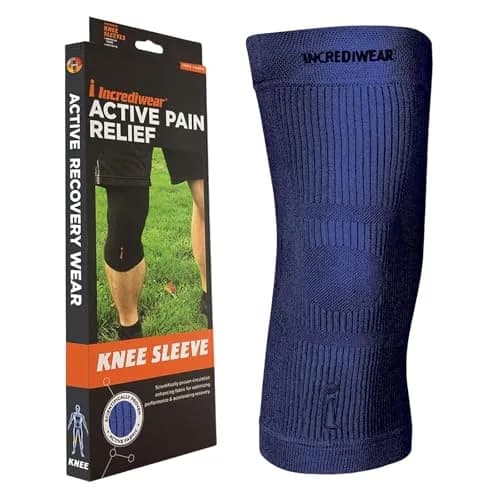 Incrediwear Knee Sleeve Large Navy | Infrared Knee Support for Pain Relief & Circulation thumbnail 1