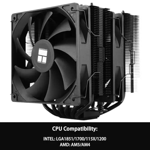 Thermalright Peerless Assassin 120 SE Black CPU Cooler, 6 Heat Pipes, Dual Towers & PWM Fans | LGA1700/AM5 Compatible thumbnail 3