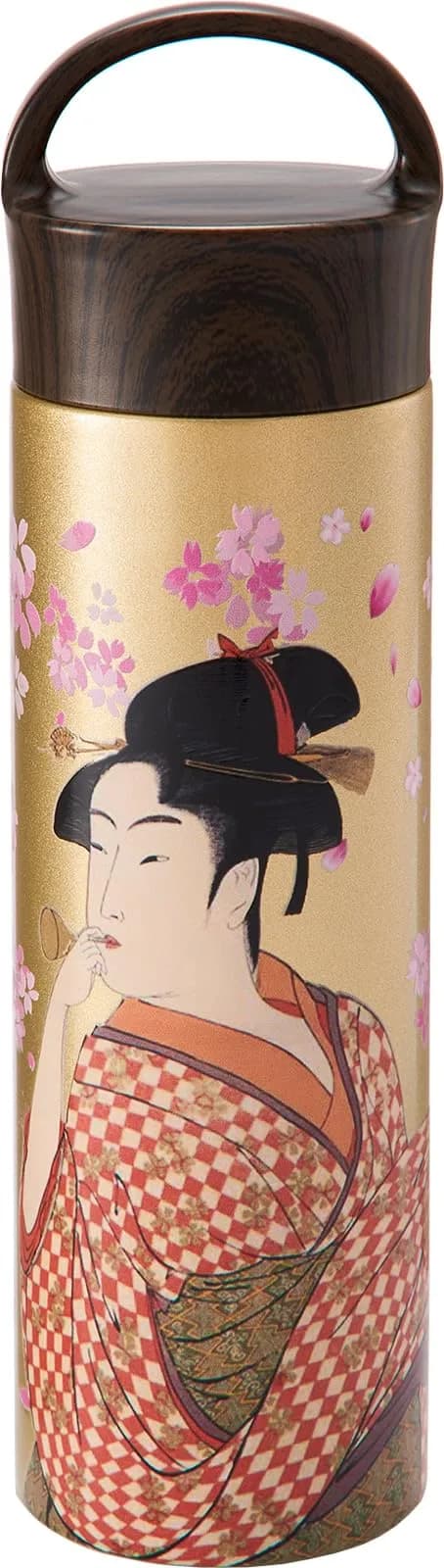 Reach Will Vacuum Flask 400 ml | Japanese Traditional Culture Stainless Steel Mug Bottle — Daughter Blowing Beadro
