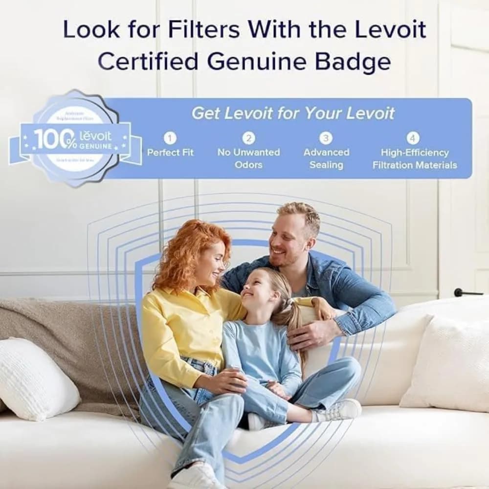 Levoit Core Mini-P Air Purifier Replacement Filter 2 Pack | AHAM Verified True HEPA Filtration - view 5