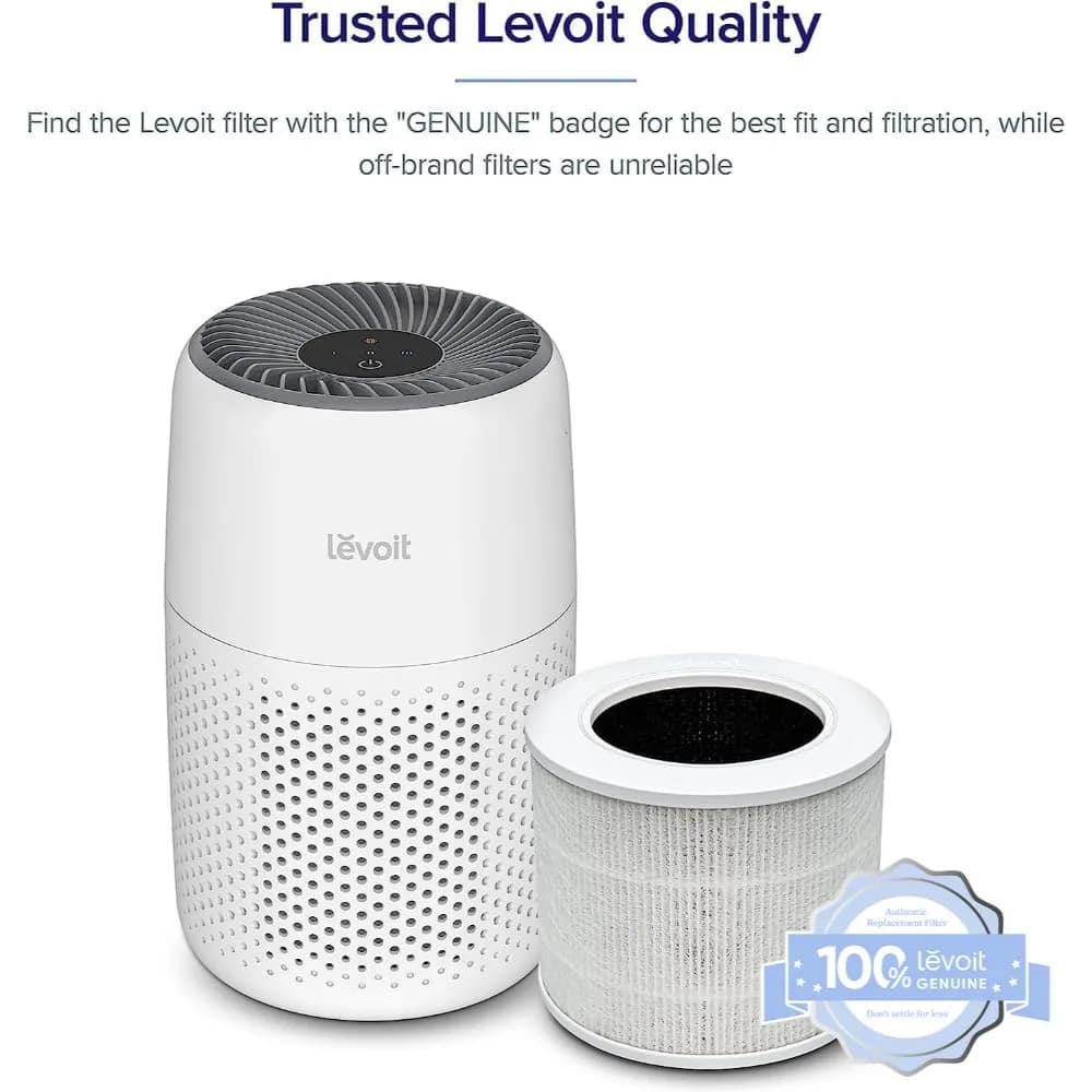 Levoit Core Mini-P Air Purifier Replacement Filter 2 Pack | AHAM Verified True HEPA Filtration - view 2