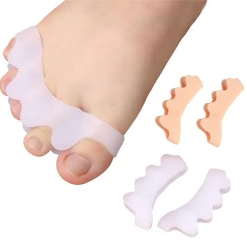 ERSANLI Toe Separators Kids Corrector for Pedicure 2 Pairs | Supports Toe Alignment & Comfort thumbnail 1