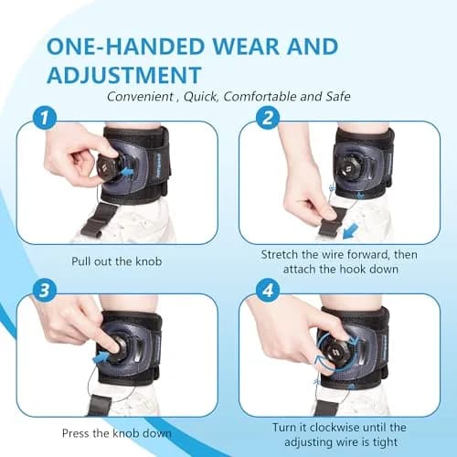 joingood AFO Foot Drop Brace with Reel-Adjust Dorsiflexion Assist L/XL (35cm Calf Circumference) | FDA Approved Orthopedic Brace for Walking Support thumbnail 7