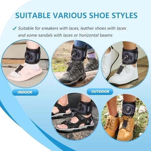 joingood AFO Foot Drop Brace with Reel-Adjust Dorsiflexion Assist L/XL (35cm Calf Circumference) | FDA Approved Orthopedic Brace for Walking Support thumbnail 3