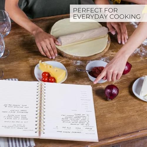 ZICOTO Aesthetic Blank Recipe Book with Linen Cover | Write in Your Own Recipes (70-120 chars) thumbnail 6