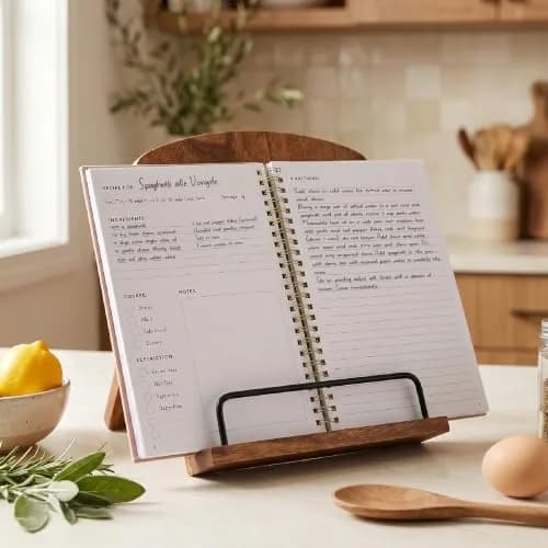 ZICOTO Aesthetic Blank Recipe Book with Linen Cover | Write in Your Own Recipes (70-120 chars) thumbnail 2