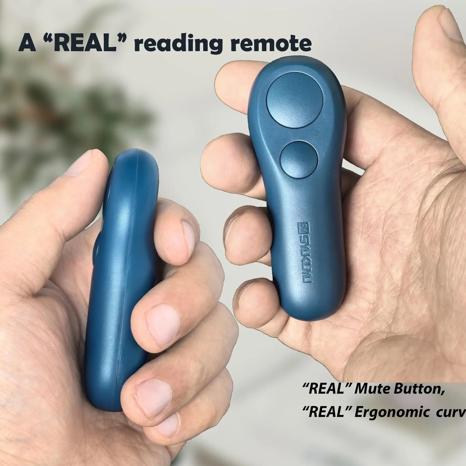 SK SYUKUYU RF Remote Control Page Turner with Mute Button for Kindle, iPad, Android Tablets, iPhone | Blue - view 2