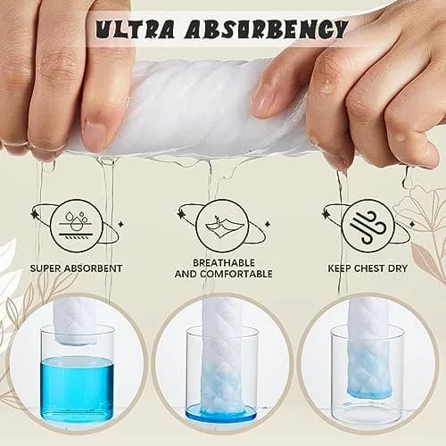 Toulite Cotton Bra Liners Sweat Pads Medium | Breathable, Reusable & Soft thumbnail 5