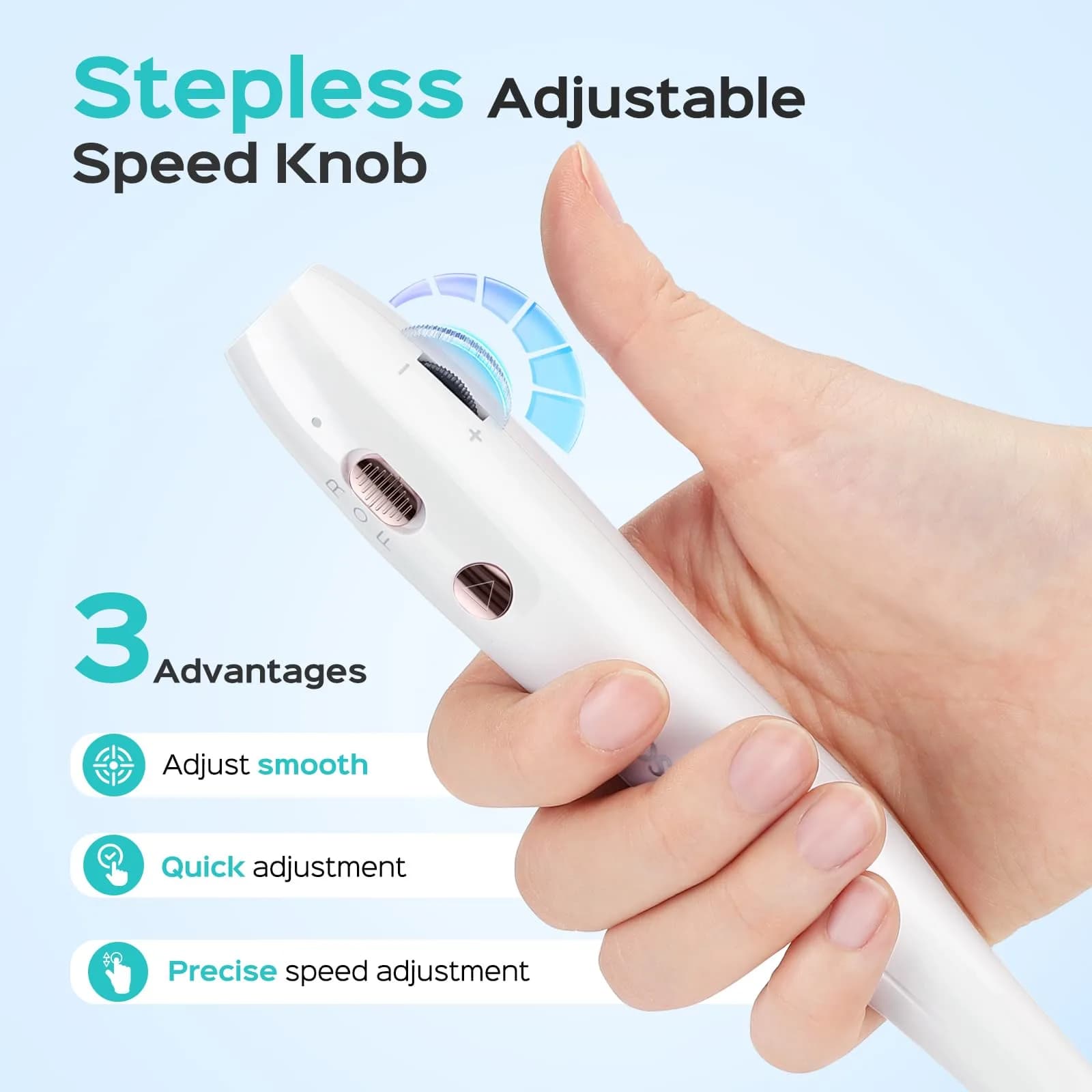 COSLUS C42 Cordless Electric Nail Drill File - White | Professional Portable Manicure Pedicure Rechargeable - view 3