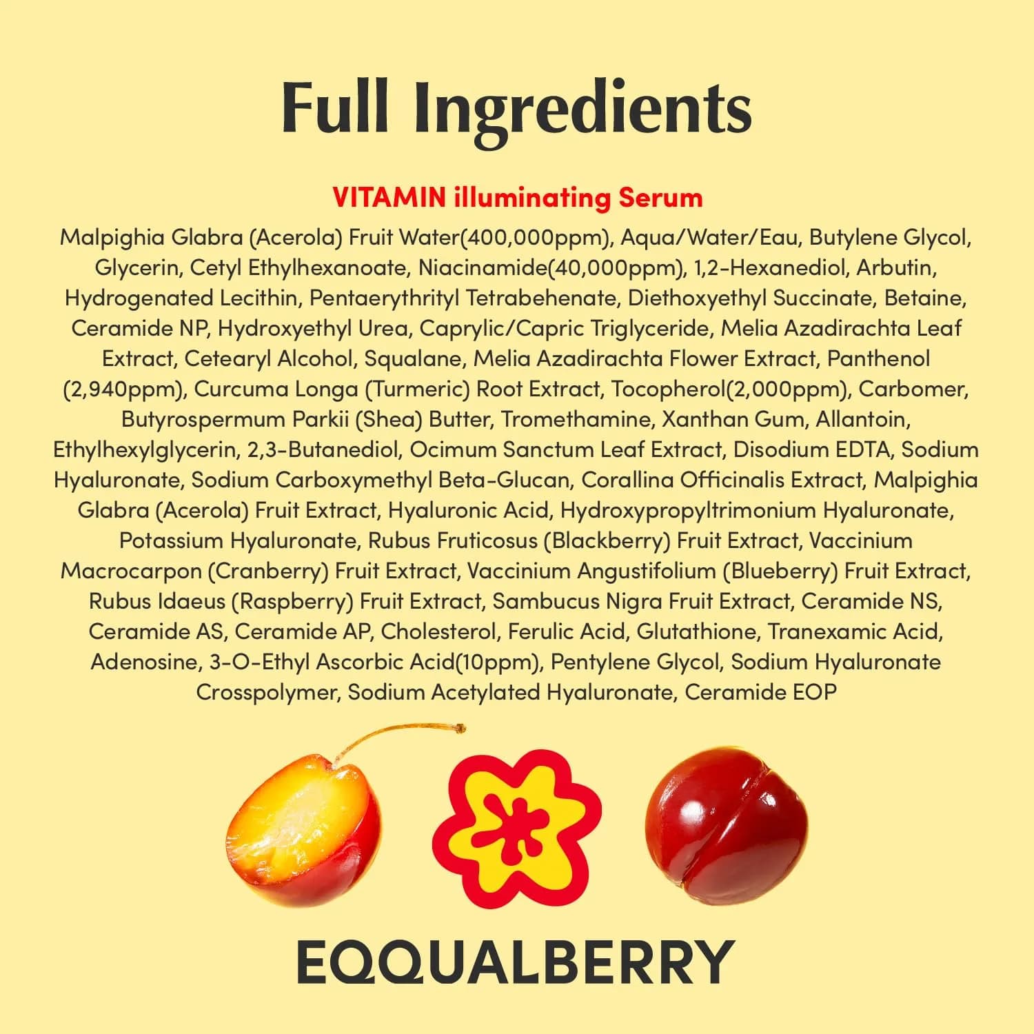 EQQUALBERRY Vitamin Illuminating Serum | Niacinamide 4% & TXA | Brightening Vitamin C Serum for Face Glow with Hyaluronic Acid, 1.01 Fl Oz (30ml) - view 9