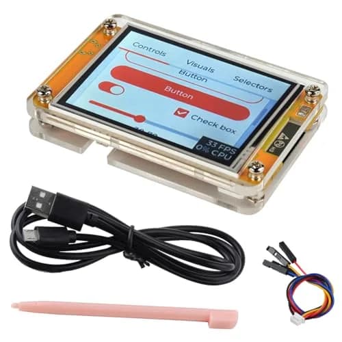 DIYmalls 2.8 inch ESP32-2432S028R Display Resistive Touchscreen LCD + Case | 320x240 TFT with 5V Power thumbnail 1