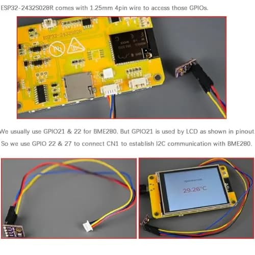 DIYmalls 2.8 inch ESP32-2432S028R Display Resistive Touchscreen LCD + Case | 320x240 TFT with 5V Power thumbnail 5