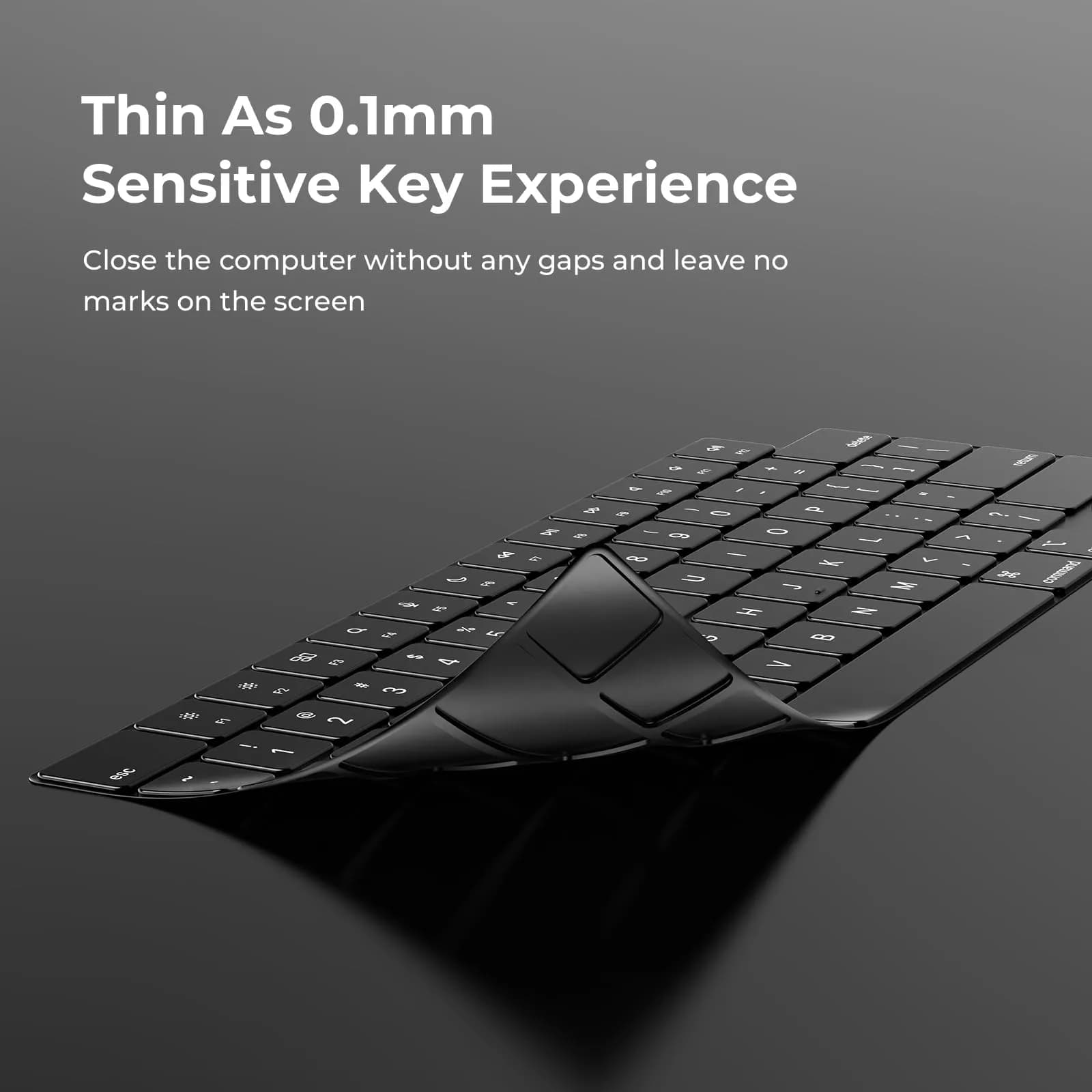 EooCoo Clear Keyboard Cover Skin Protector for MacBook Pro 14/16" & Air 13/15" | Ultra-Thin TPU - view 2