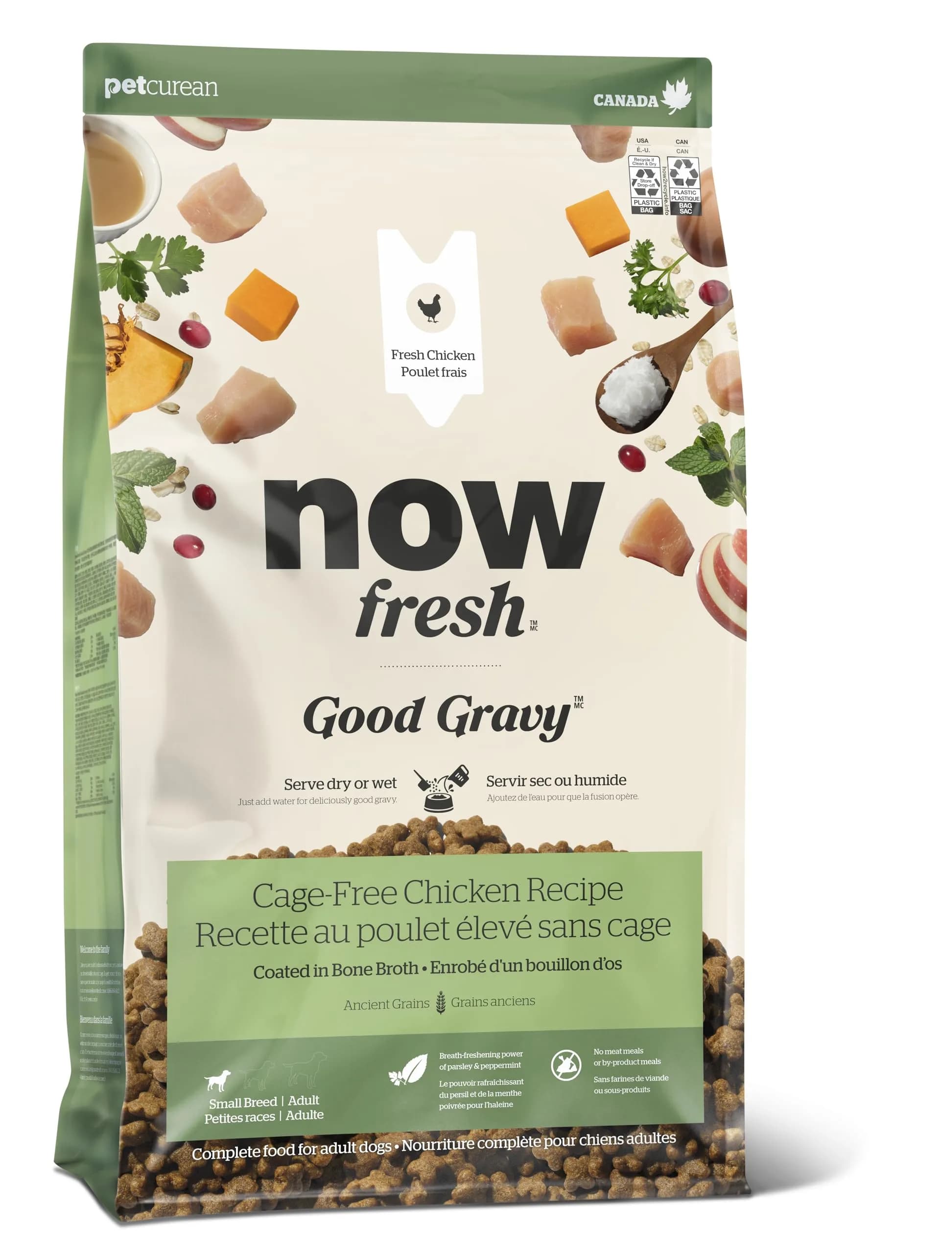 Now Fresh Good Gravy Small Breed Adult Dry Dog Food, Chicken, 12 lb | Supports Digestion & Weight Management