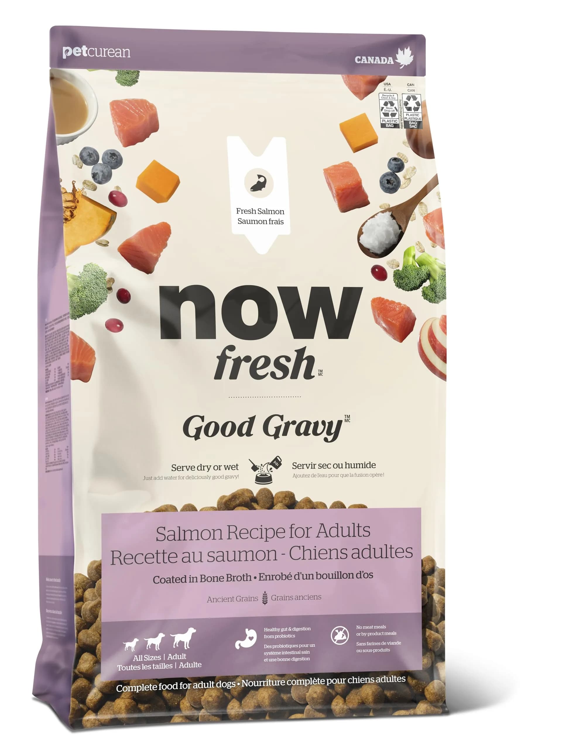 Now Fresh Good Gravy All Breed Senior Dry Dog Food, Grass-Fed Beef, 3.5 lb | Supports Joint & Weight — 22 Pound
