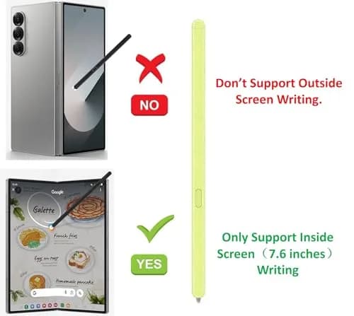 SLQ S Pen Fold Edition Stylus Pen for Samsung Galaxy Z Fold 5/6 5G Phones, Slim 1.5mm Tip, 4096 Pressure Levels, Green | USA-Sourced Import thumbnail 4