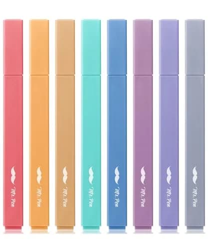 Mr. Pen Aesthetic Highlighters No Bleed, 8 Pack, Assorted Pastel Colors | Chisel Tip, Fast Dry, Journaling & School Supplies thumbnail 1