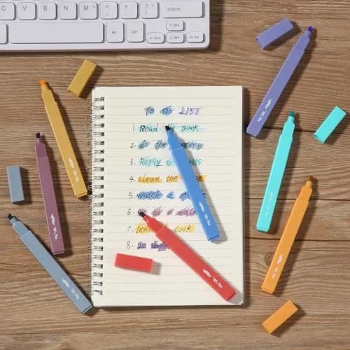 Mr. Pen Aesthetic Highlighters No Bleed, 8 Pack, Assorted Pastel Colors | Chisel Tip, Fast Dry, Journaling & School Supplies thumbnail 7