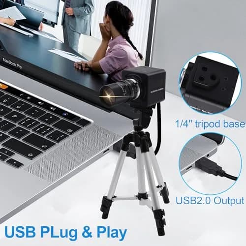 MMlove 8MP USB Camera 10X Optical Zoom | 30fps High Speed Support for PC & Mobile thumbnail 5