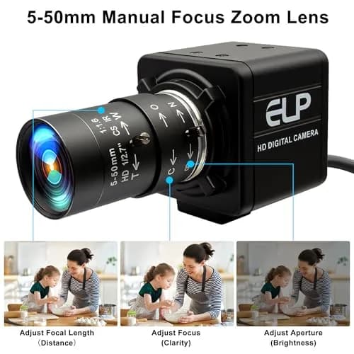 MMlove 8MP USB Camera 10X Optical Zoom | 30fps High Speed Support for PC & Mobile thumbnail 3