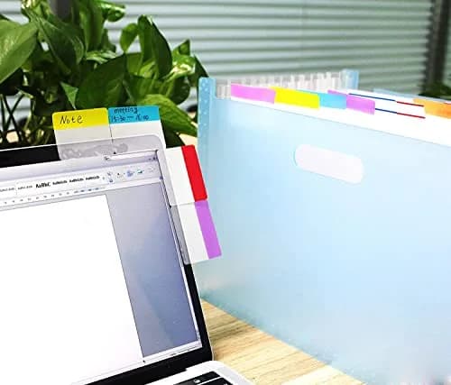 ELII 900 Pcs 2 Inch Sticky Index Tabs & 100 Pcs 0.5 Inch Tabs | Writable, Repositionable, 10 Neon Colors thumbnail 6