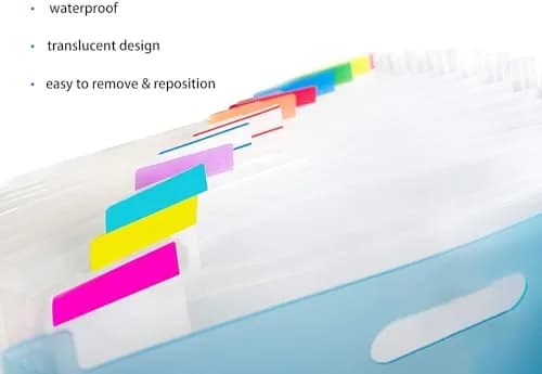 ELII 900 Pcs 2 Inch Sticky Index Tabs & 100 Pcs 0.5 Inch Tabs | Writable, Repositionable, 10 Neon Colors thumbnail 3