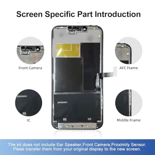 SIMDOG iPhone 13 Pro Max Screen Replacement Kit,6.7" Full HD | Compatible with A2484, A2641, A2644, A2645, A2643 thumbnail 7