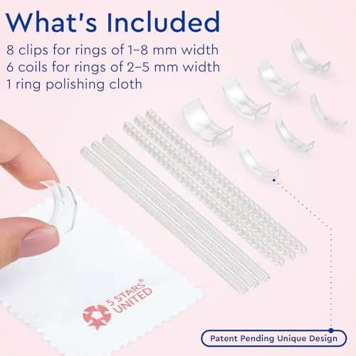 5 STARS UNITED Ring Sizers for Loose Rings - 14 Pieces (1.5–8 mm) | Dual Model Set thumbnail 2