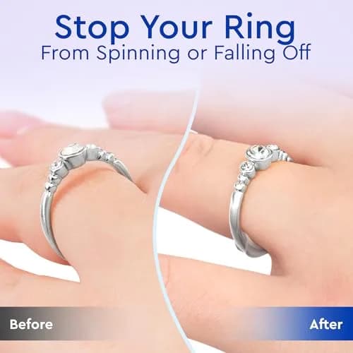 5 STARS UNITED Ring Sizers for Loose Rings - 15-Piece Kit with US Sizes 1-17 Gauge & Adjusters | Secure Fit for All Rings thumbnail 7