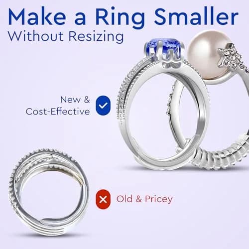 5 STARS UNITED Ring Sizers for Loose Rings - 15-Piece Kit with US Sizes 1-17 Gauge & Adjusters | Secure Fit for All Rings thumbnail 8