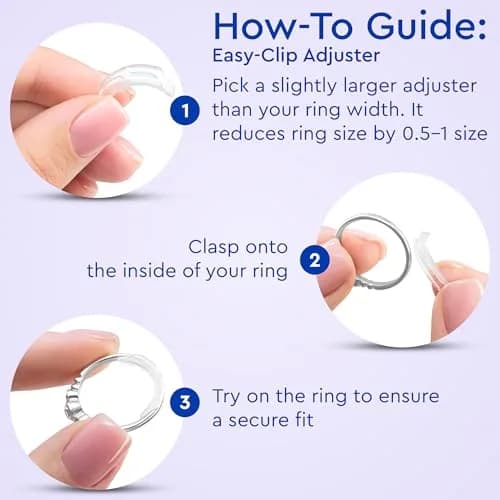 5 STARS UNITED Ring Sizers for Loose Rings - 15-Piece Kit with US Sizes 1-17 Gauge & Adjusters | Secure Fit for All Rings thumbnail 3