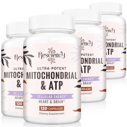Resciency 2326 MG Mitochondrial Supplements with ATP, Vitamins, CoQ10 & PQQ | Organic Energy & Endurance Support thumbnail 1