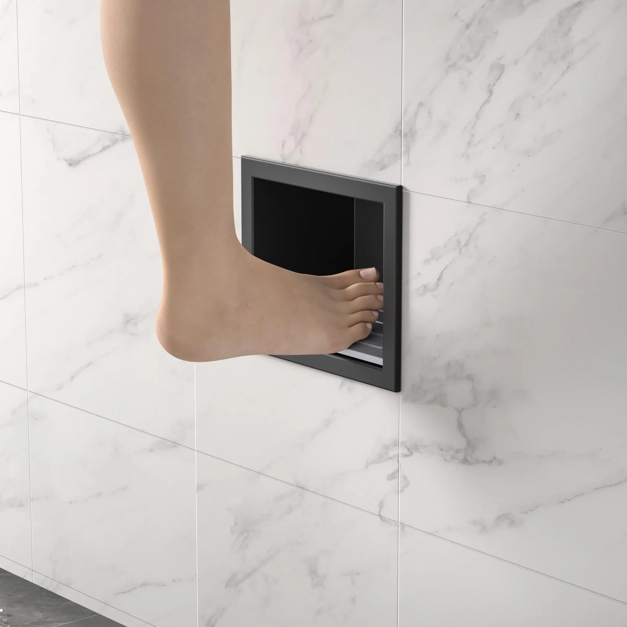 Bernkot Shower Niche, Wall Shower Stool Niche for Bathroom | Rust-Resistant Stainless Steel, Easy Maintenance, Space-Efficient - main product image