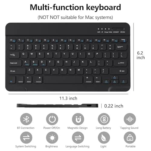 aMZCaSE Magnetic Keyboard Case for iPad Pro 13" (M5/M4) 2024-2025 | Detachable Folio with Pencil Holder thumbnail 7