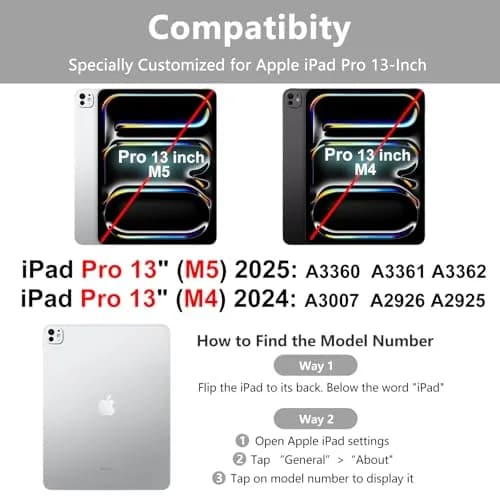 aMZCaSE Magnetic Keyboard Case for iPad Pro 13" (M5/M4) 2024-2025 | Detachable Folio with Pencil Holder thumbnail 2
