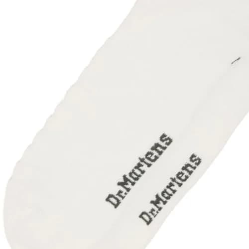 Dr. Martens Unisex Double Doc Sock, White Organic Cotton Blend, M/L | Casual Crew Socks thumbnail 3