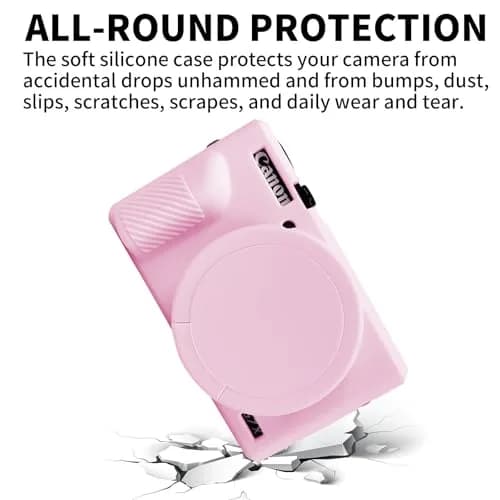 Easy Hood Pink Silicone Camera Case for Canon G7X Mark III | 4.9cm x 14.5cm x 6.5cm thumbnail 4