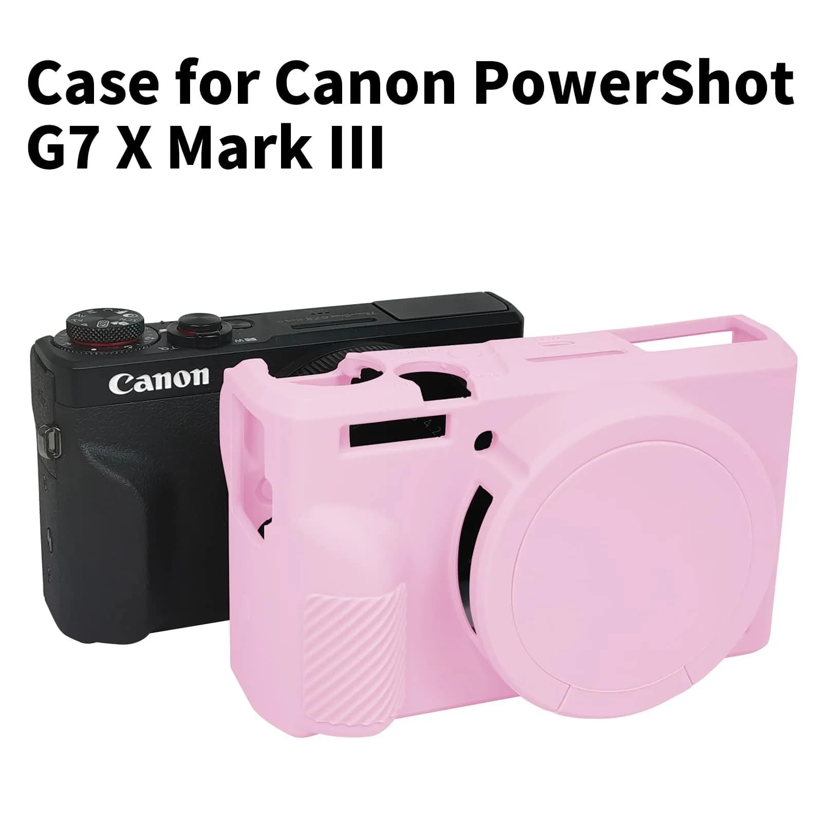 Easy Hood Pink Silicone Camera Case for Canon G7X Mark III | 4.9cm x 14.5cm x 6.5cm - view 7